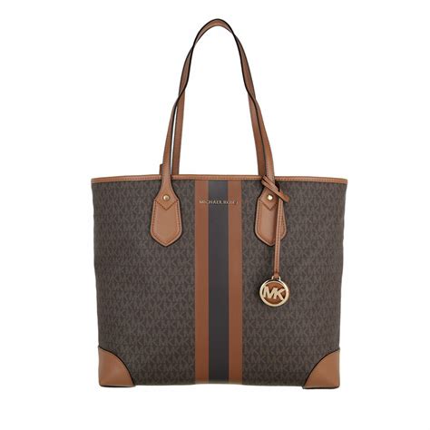 michael michael kors brown/acorn eva large tote bag|MICHAEL Michael Kors Eva Large Tote .